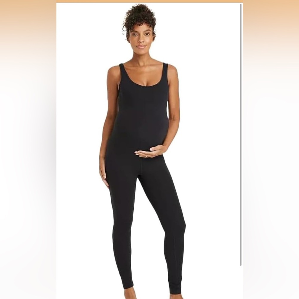 Isabel Maternity by Ingrid & Isabel Black Jumpsuit